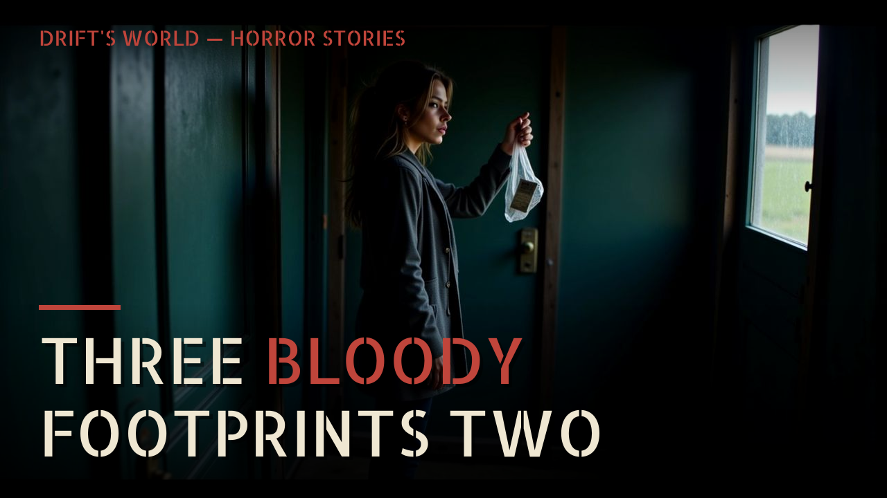 Three Bloody Footprints, Two People, and a Door Locked From the…